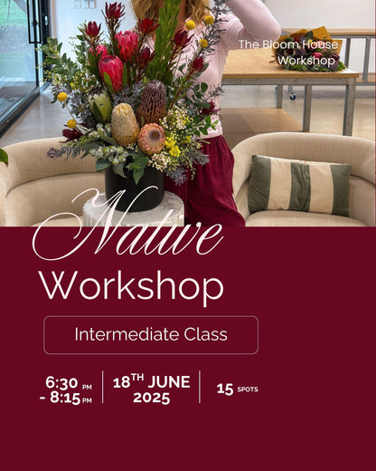 NATIVE WORKSHOP - Intermediate, Bring Your Own Vase or Pot