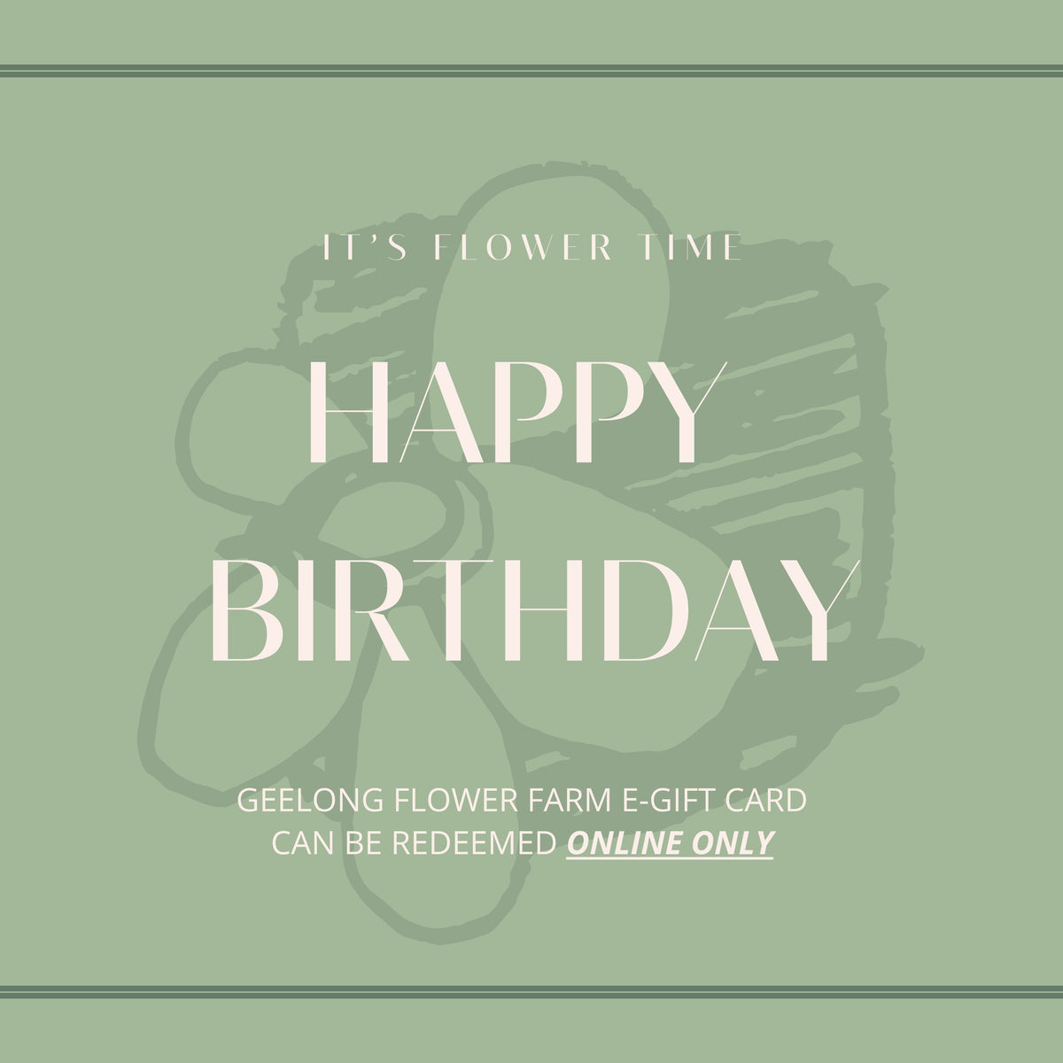 Geelong Flower Farm Gift Card