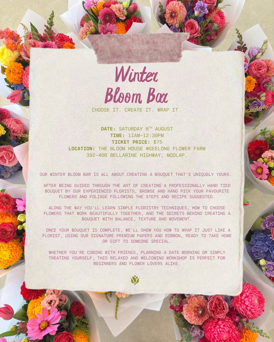 Winter Bloom Bar Workshop