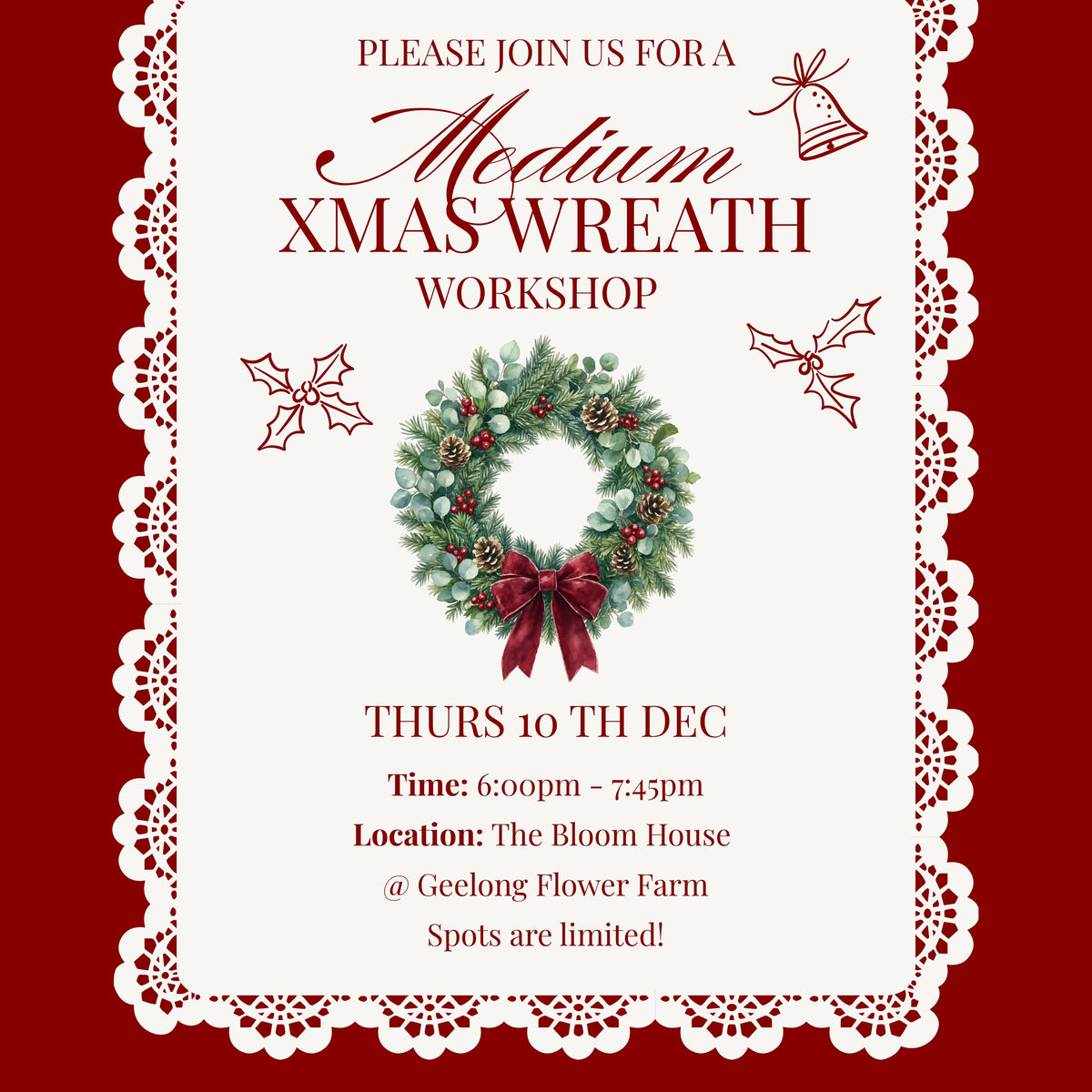 2026 Christmas Wreath Workshop Series