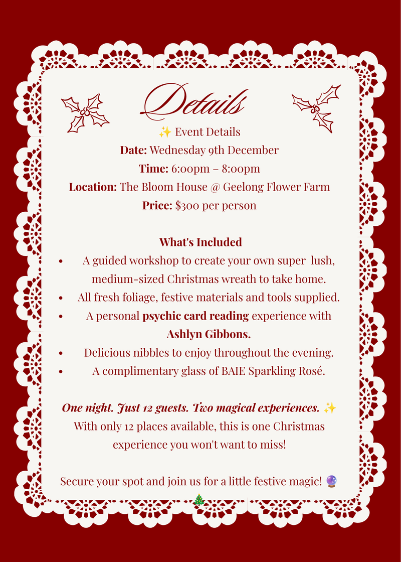 BLOOM HOUSE X ASHLYN PSYCHIC MEDIUM WORKSHOP