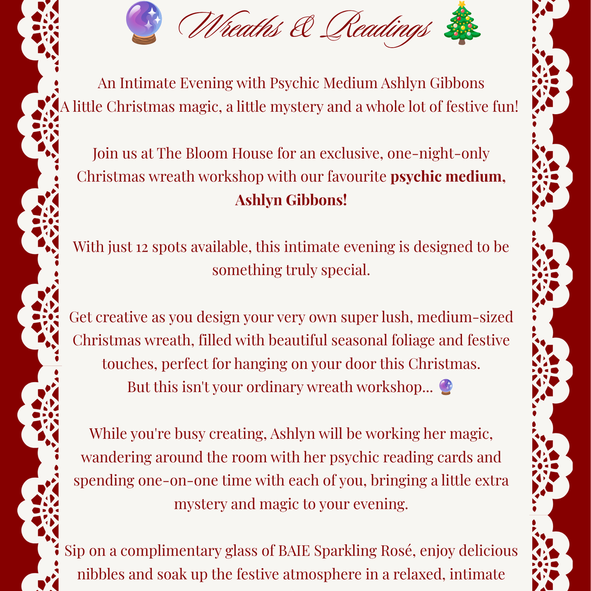 BLOOM HOUSE X ASHLYN PSYCHIC MEDIUM WORKSHOP