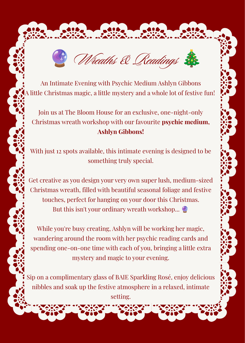BLOOM HOUSE X ASHLYN PSYCHIC MEDIUM WORKSHOP