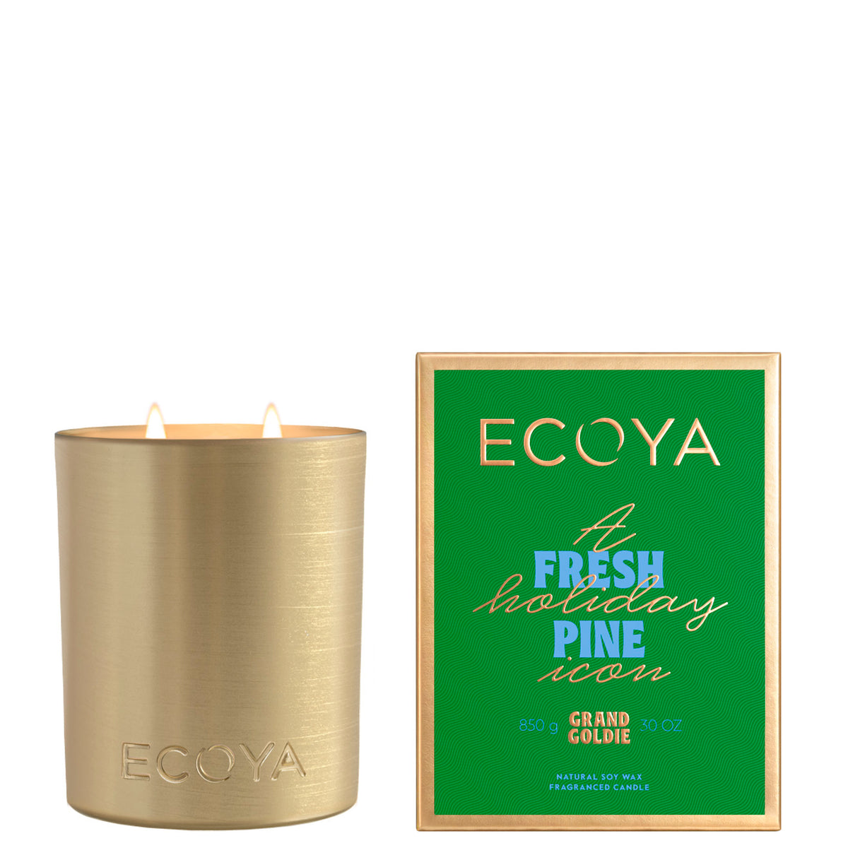 ECOYA HOLIDAY COLLECTION Grande Goldie Candle