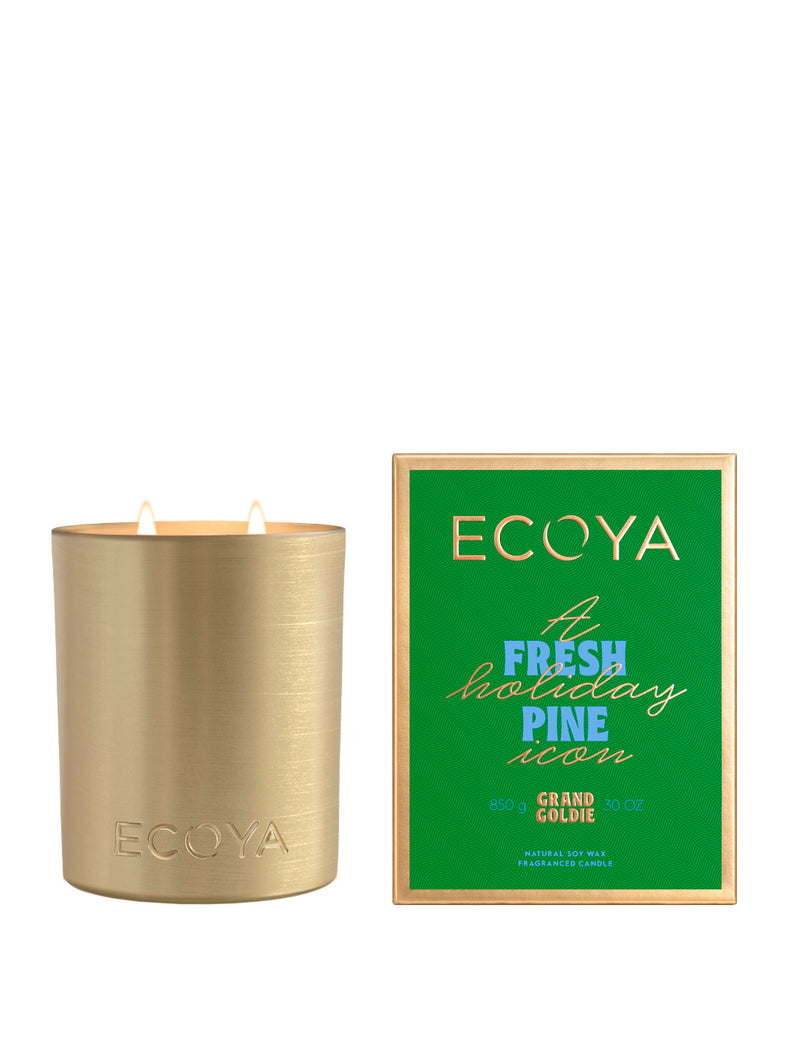 ECOYA HOLIDAY COLLECTION Grande Goldie Candle