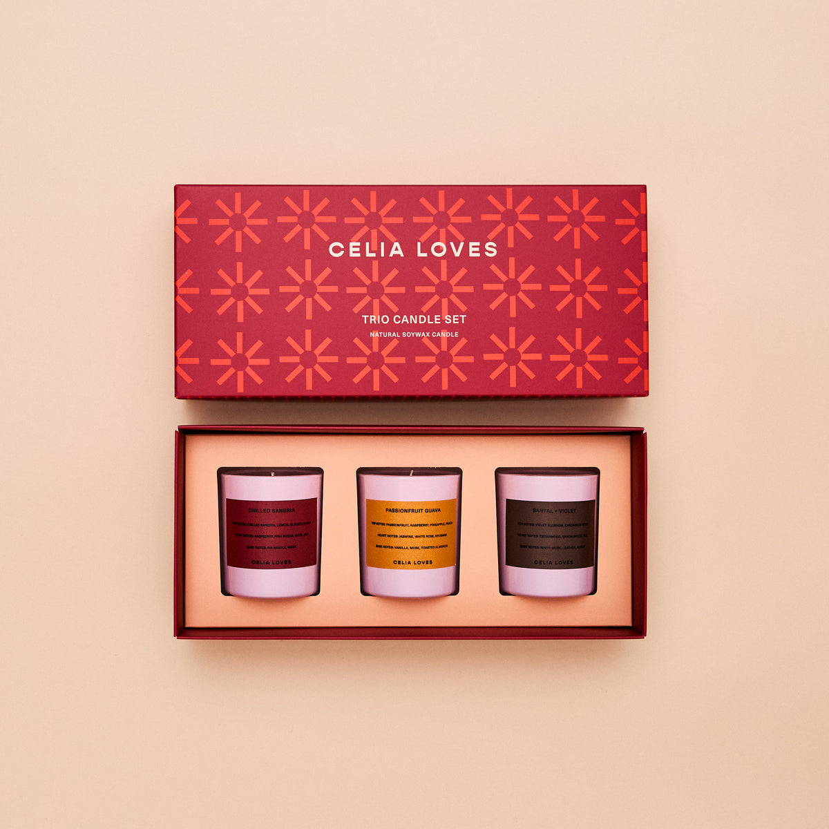 Celia Loves Trio Candle Set