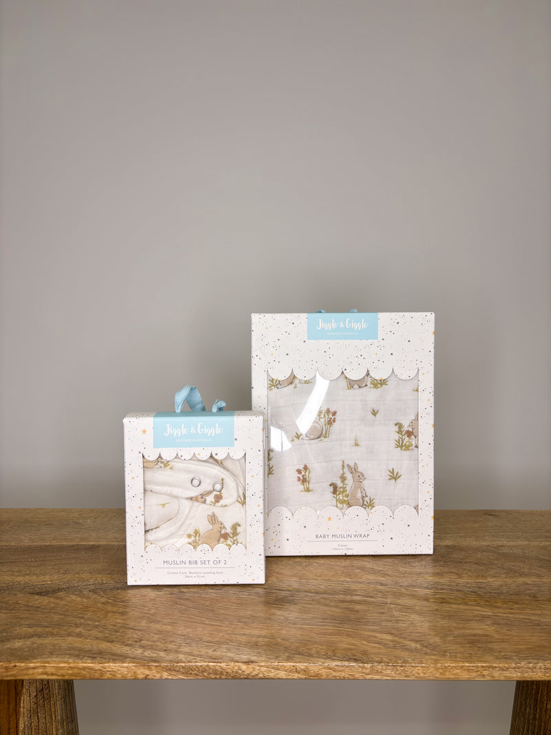 Muslin Wrap & Bib Set