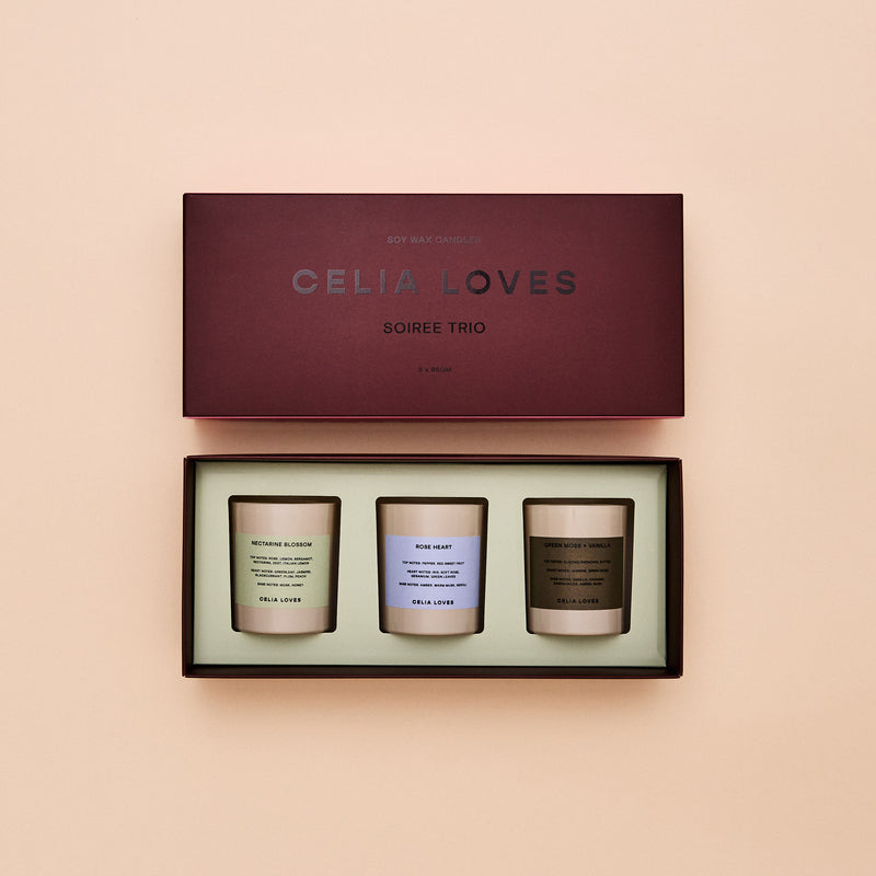 Celia Loves Trio Candle Set