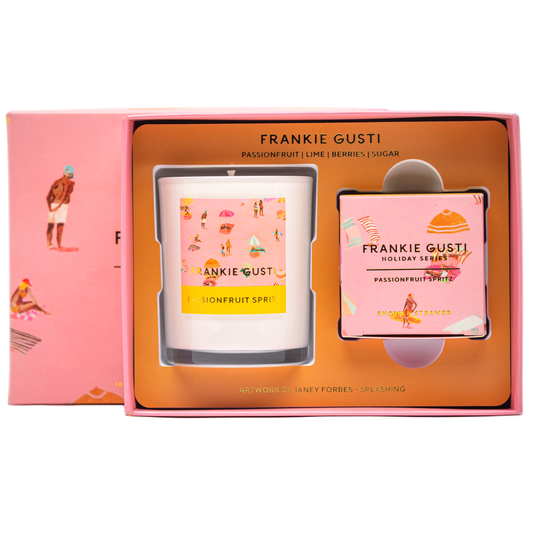 Frankie Gusti Steamer & Candle Duo - Holiday Series