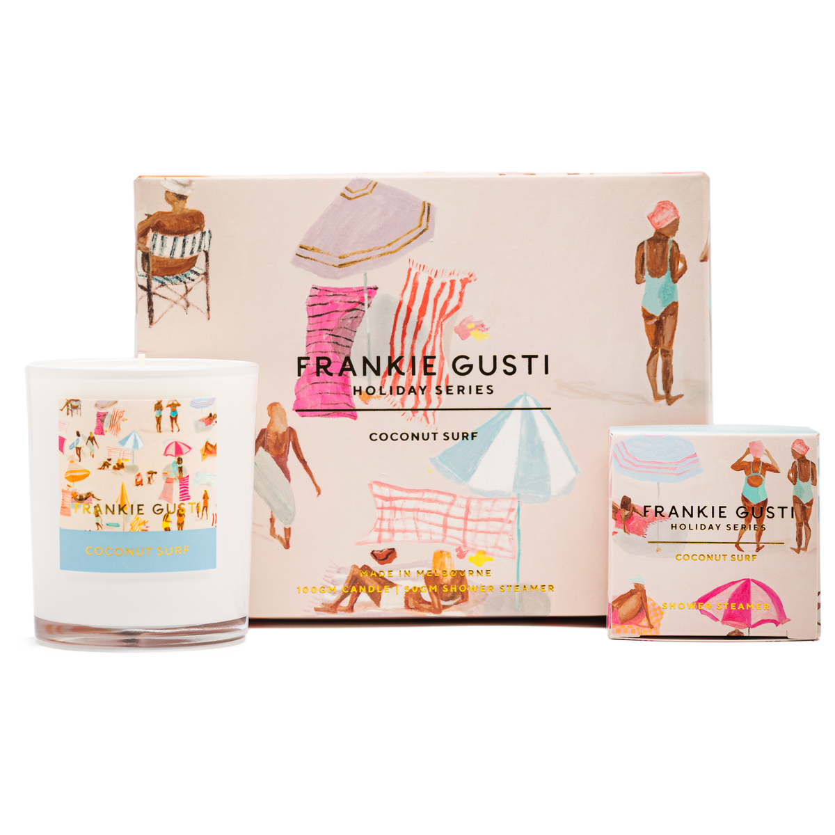 Frankie Gusti Steamer & Candle Duo - Holiday Series